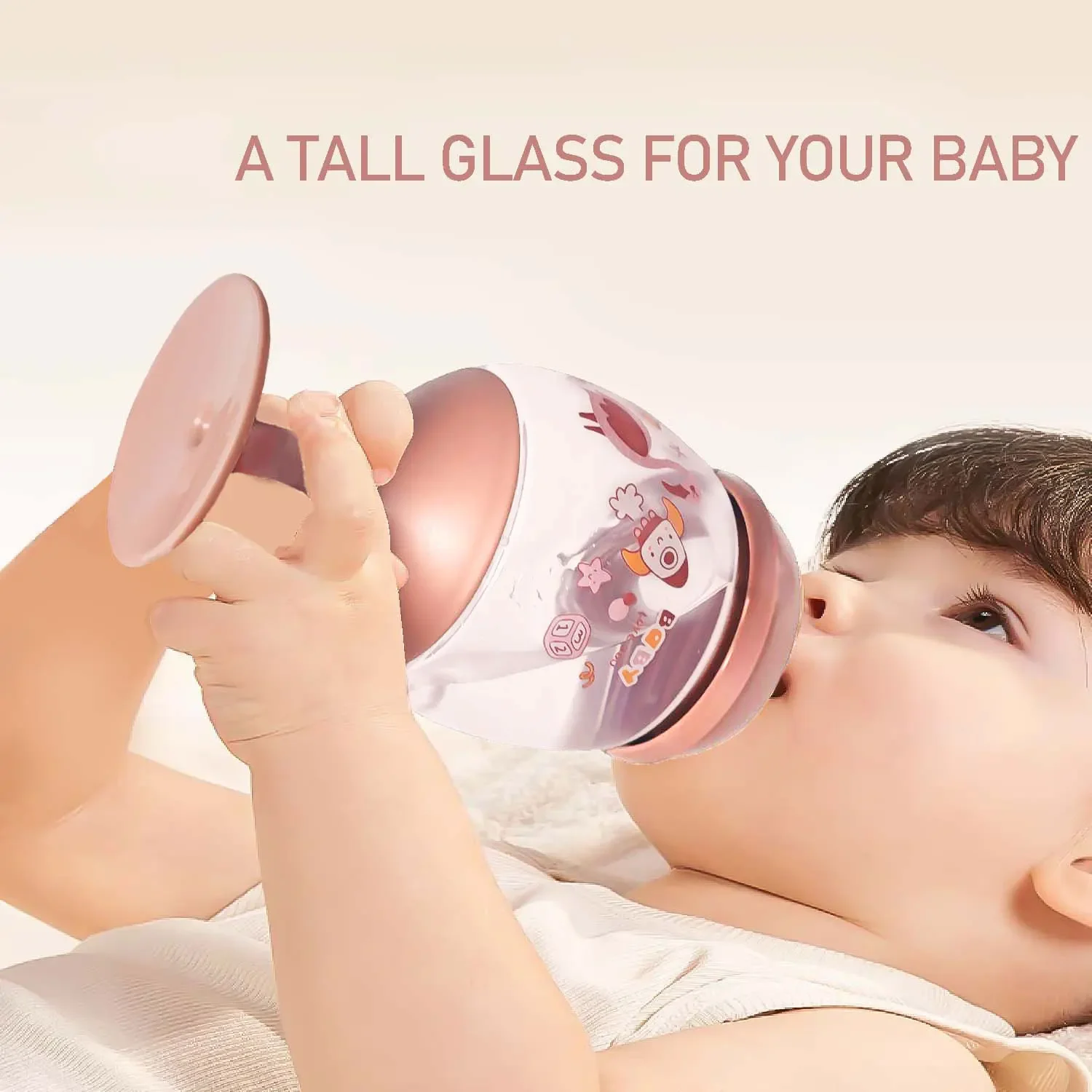 180ML goblet baby bottle, milk cup, baby drinking water, household cup, direct drinking juice, wine bottle, birthday gift - Image 3