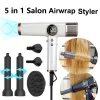 110000RPM Professional Hair Dryer Brushless Negative Ions Blow Dryer 1800W Powerful Lownoise 5 in 1 Salon Hair Airwrap Styler