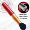 Electric Makeup Brush, Vibrating Foundation Blender & Face Massager, Rechargeable Powder Blush Applicator, Beauty Tool Kit