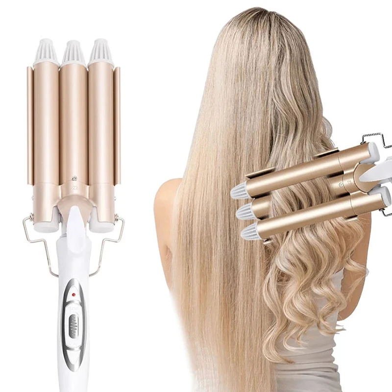 Professional Hair Tools Curling Triple Barrel Hair Styler Hair Curlers Electric Curling Hair Waver Styling Tool