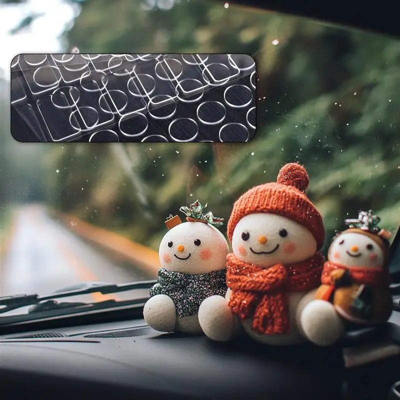 5 Sheets Nano Gel Mat Transparent Tape Round Traceless Removable Sticky Double-Sided Adhesive Tape For DIY For Fixed Item - Image 5