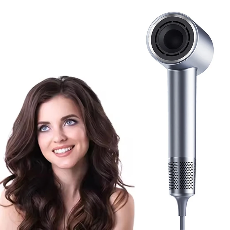 Travel Hair Dryer Professional Bladeless Ionic High-power Ion High-speed Cooling Heating Hair Drier Travel Blow Dryer