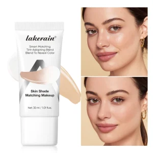 Liquid Foundation Light Coverage Skin Shade Matching Foundation SPF15 Moisturizing Even Toning Waterproof Natural Woman Makeup