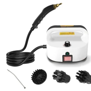 Pressurized Tankless Steam Cleaner 1500W 100℃ High Temperature Steam in 15s 6 Gears Adjustable Portable Deep Cleaning Steamers