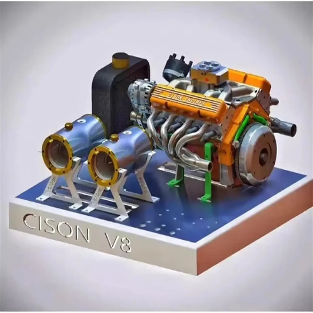 Miniature Engine Model Resin Sculpture Handicraft Automobile Equipped Engine Model Figurine Decoration Decor For Home Bedroom - Image 3