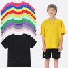 Children's Clothing Kids T-Shirts Tops Summer Cotton Boys T Shirt Short Sleeve White T Shirt Girl Solid Color Simple Tees Baby