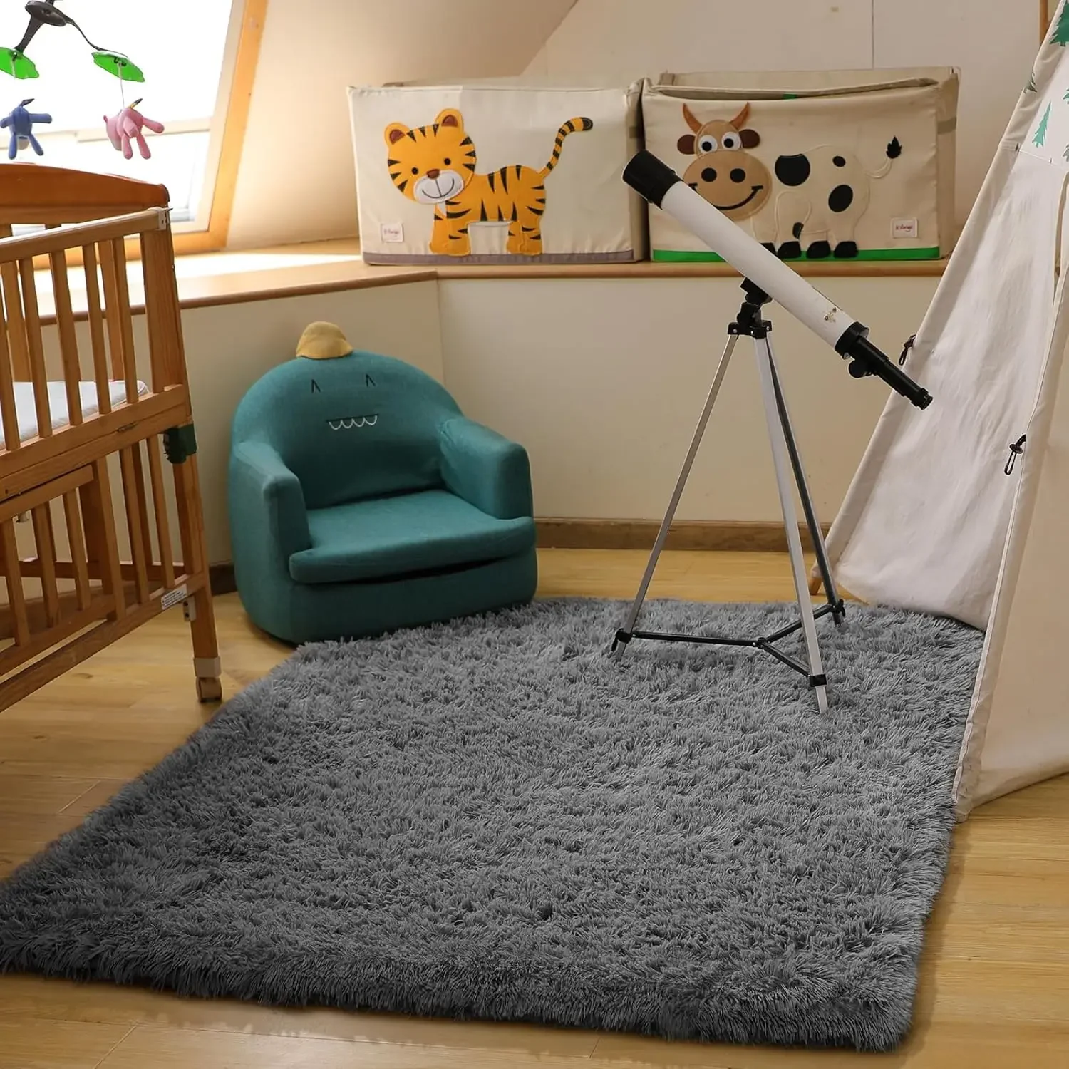 VIKAMA Modern Minimalist Plush Carpet For Soft Bedroom, Living Room, Indoor Floor Mat, Home Decoration, Children's Room Carpet - Image 3