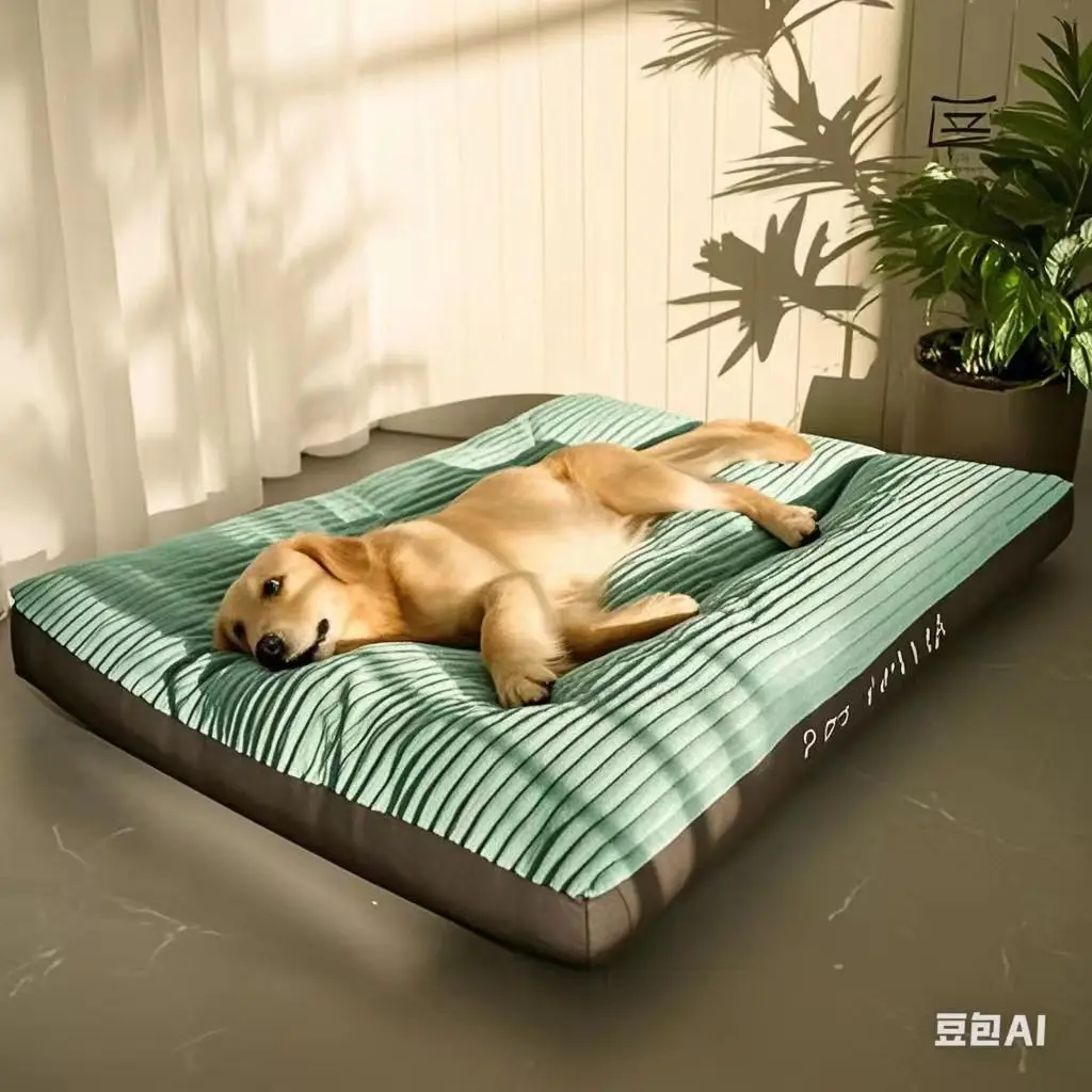 Dog Bed Washable Kennel four seasons Pet Large Sofa Plus Corduroy Thick Deep Sleep Cushion Puppy Mat for Small To Large Dogs - Image 2