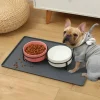 Silicone Pet Meal Mat For Dog Easy To Clean Foldable Cat Feeding Pet Footprints Mat Anti Slip Waterproof Pet Mat