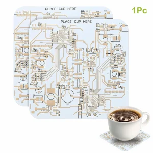 1Pcs Creative Circuit Board Coaster Personalized PCB Design Fashion Coaster Dining Table Bar Decoration Drinkware Accessories