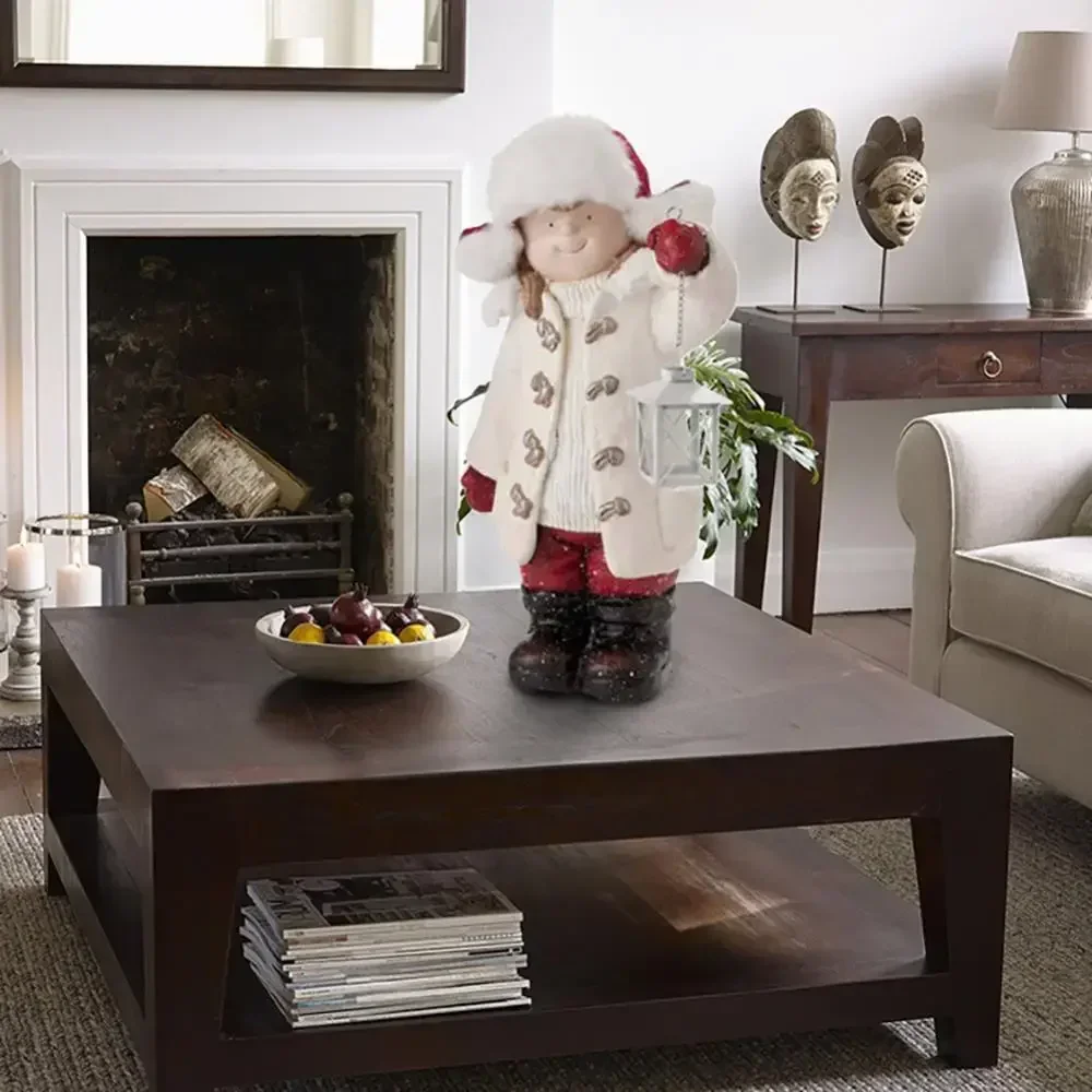 Christmas Children's Lantern Figurines Christmas Children's Lantern Sculpture Figurines Christmas Doll Lantern Decorations - Image 5