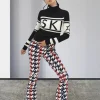 Woman Clothes Sweater American Style New Slim Fit Star Letter Print. Collar Sweater Fashionable And Elegant Style Foreign Trade