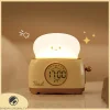 Kid Alarm Clock LED Night Light Digital Clock Children's Sleep Trainier For Home Bedroom Bedside Cute Temperature Display Reloj