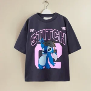 Fashionable Disney Child Clothing Stitch Toy Story Boys Girls Costume Short-Sleeved Tee Popular Toddler Summer Thin O-Neck Tops