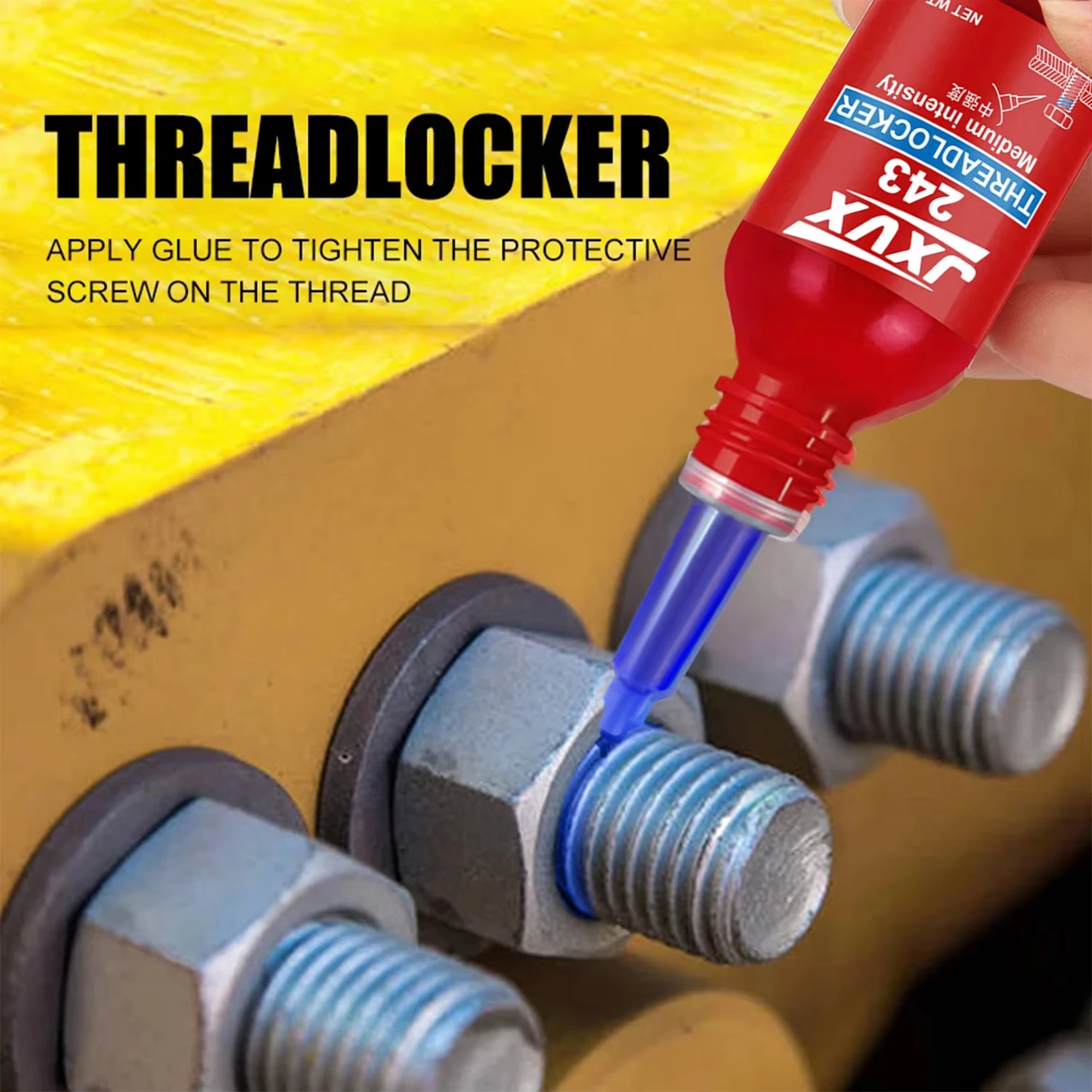 10-pack Anaerobic Adhesive 243 Blue Threadlocker Thread Sealant Anti-Shock Anti-Loosening Adhesive High-Temperature Resistant Removable Equivalent to Loctitl - Image 4