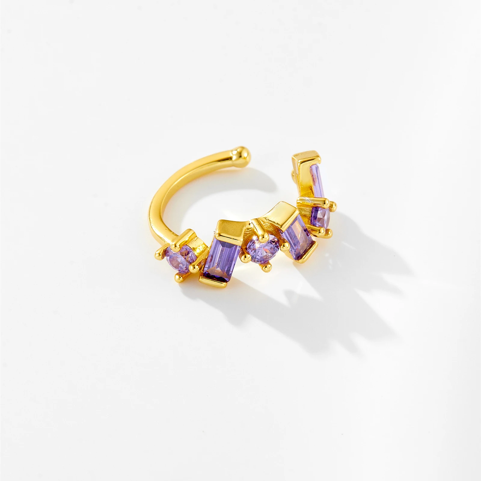 VEWANT Women 925 Sterling Silver Zircon Earcuff Cuff Earring No Piercing Clips 2024 Fashion Fine Crystal Jewelry - Image 2