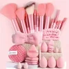 13/33pcs Professional Makeup Brush Set with Accessories for Combination Skin- Featuring Soft Brushes，Suitable for Beginners