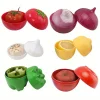 Plastic Food Storage Box Vegetable Fruit Sealed Box Kitchen Crisper Containers Onion Garlic Green Pepper Fresh Storage Tools
