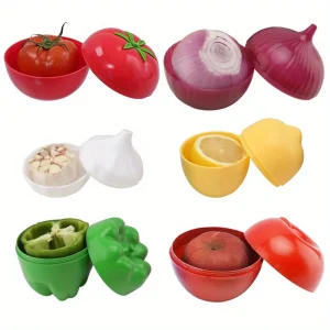 Plastic Food Storage Box Vegetable Fruit Sealed Box Kitchen Crisper Containers Onion Garlic Green Pepper Fresh Storage Tools