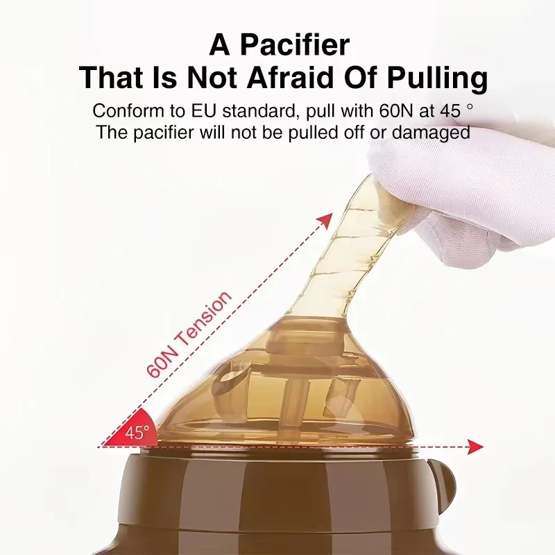 0-36 months baby silicone bottle imitation breast milk design nano bottle water bottle perfect gift for newborns leak-proof - Image 5