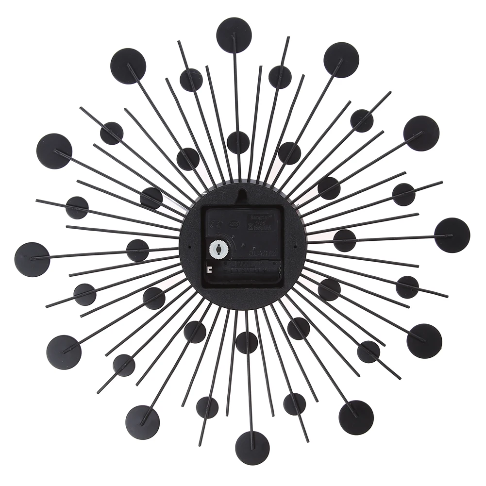 DIY Modern Design Large Wall Clock Quartz Movement Hanging Circle Decor Battery Powered Jeweled Artistic Clock for Living Room - Image 4