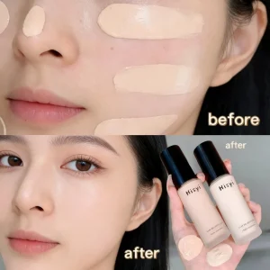 Oil Control Liquid Foundation High Coverage Makeup Base Waterproof Lasting Concealer BB Cream Face Foundation for Oily Skin