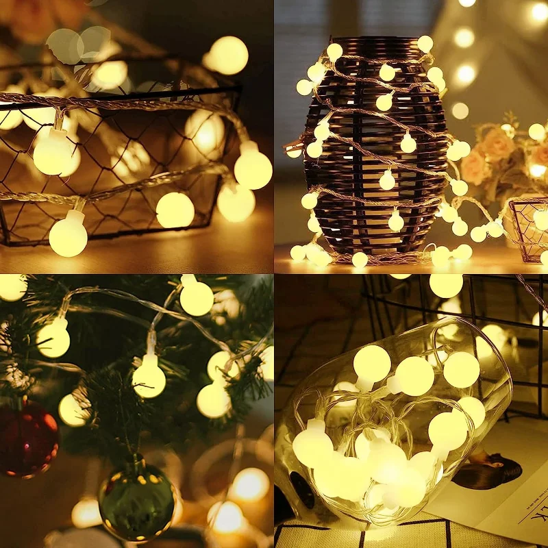 10M Small Ball Fairy Lights Globe String Lights USB/Battery Operated for Garden Christmas Bedroom Wedding Camping Tent Decor - Image 6