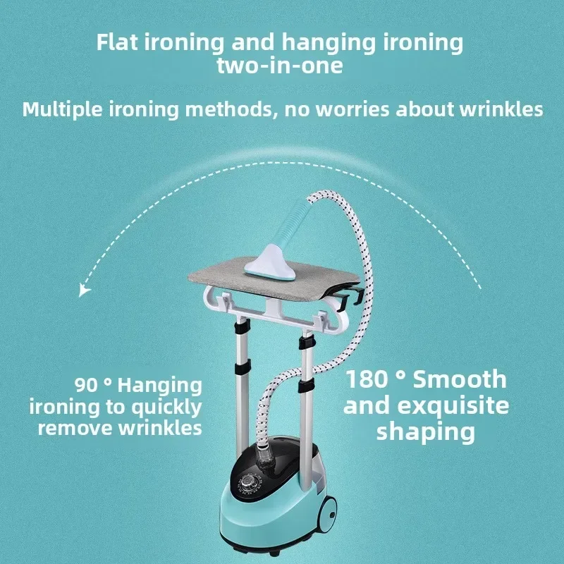 Large capacity 1.8L handheld parallel bar steam iron, 11 level adjustment, for all season clothing, quickly smoothing wrinkles - Image 5