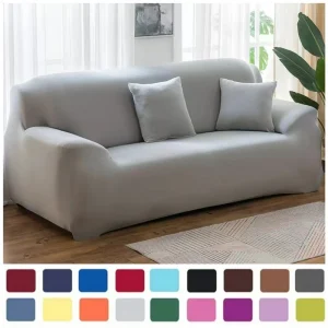 Solid Color Elastic Sofa Covers for Living Room Thicken Sectional Corner Slipcovers Couch Cover L Shape Need Buy 2PCS Cover