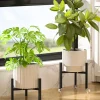 Adjustable Plant Stand Fits Plant Pot Metal Planter Stand Easy Assembly Expandable Plant Shelves Furniture