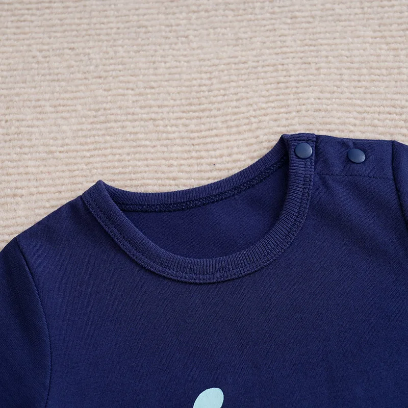 Baby Boys girls Romper Newborn 0-18 months blue Lovely Elephant Short Sleeves Bodysuit Fashion Infant Summer Casual Jumpsuit - Image 3