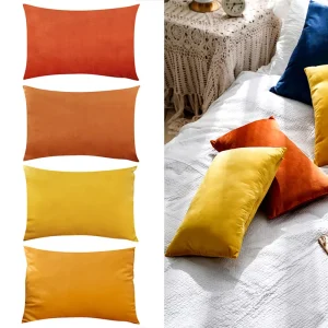 Ultra Soft Plain Velvet Throw Pillow Cover For Sofa 30*50cm Home Decor Comfortable Cushion Cover Nordic Pillowcase Funda Cojin