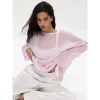 2025New Spring and Autumn Hollow Out Sweater for Women European and American StyleinsSoft and Loose Knitted Long Sleeve Cover-Up