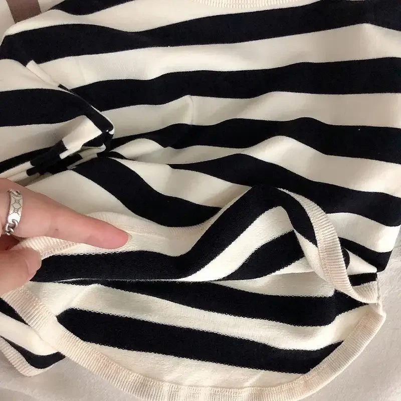 Spring Autumn Fashion Striped Children Long Sleeved T Shirt Loose Casual Kids Base Shirt Baby Boys Pocket Blouse Crewneck - Image 4