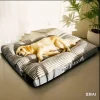 Dog Bed Washable Kennel four seasons Pet Large Sofa Plus Corduroy Thick Deep Sleep Cushion Puppy Mat for Small To Large Dogs