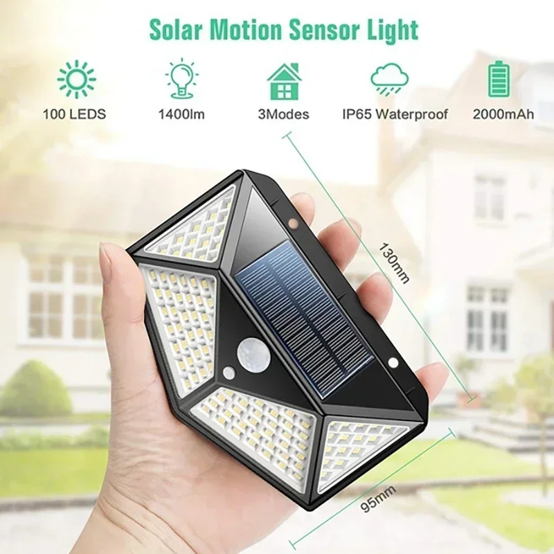 New Upgrade Solar Street Light 12/8/6/4/2/1Pcs Outdoor Solar Wall Lamp PIR Motion Sensor Powered Sunlight for Garden Courtyard - Image 2
