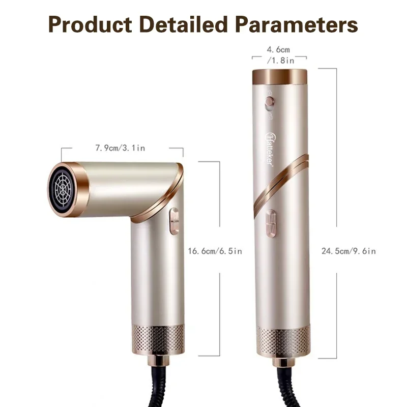 5 in 1 Multi-function hair dryer curling iron portable foldable hair dryer negative ion hair care curling iron styling set - Image 6