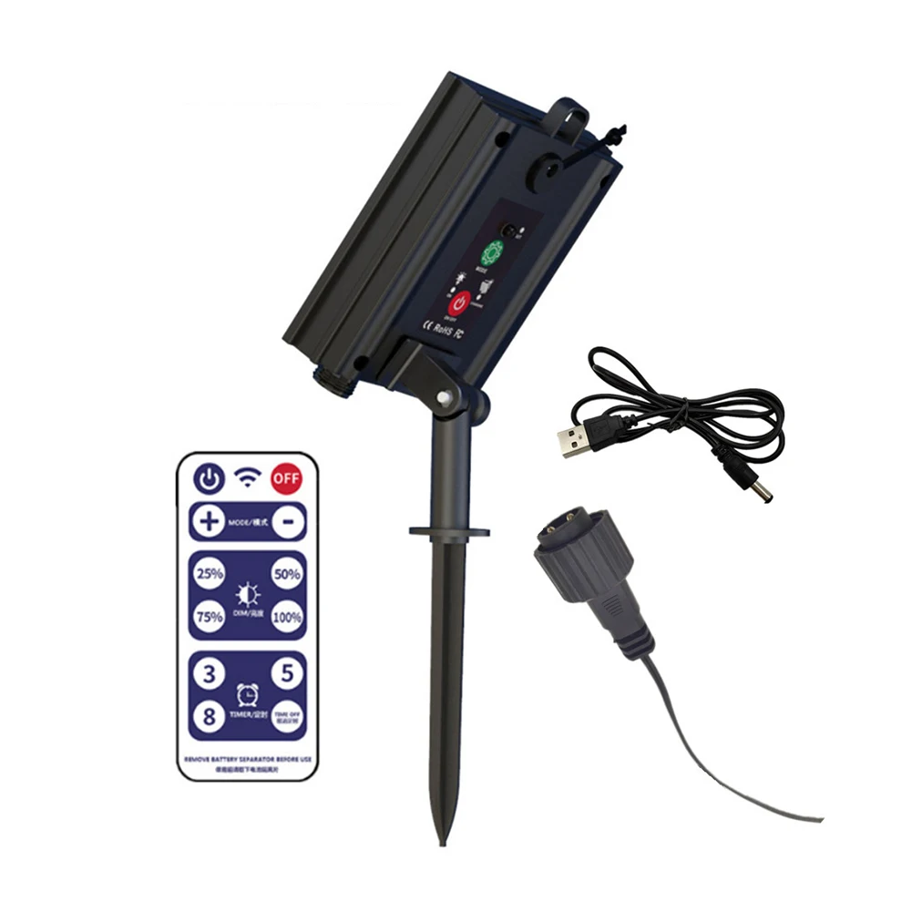 1Set Solar Panel Controller with Remote for Christmas Garden LED String Copper Light for Outdoor Garden Decoration - Image 2