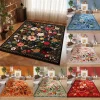Vibrant Floral Pattern Area Rug, Multicolor Flower Designs, Soft Non - Slip Carpet for Living Room Bedroom Decor