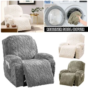 4Pcs/Set Recliner Chair Cover Polyester Elasticity Single Sofa Cover Full package Thickened Recliner Protector Home Decoration