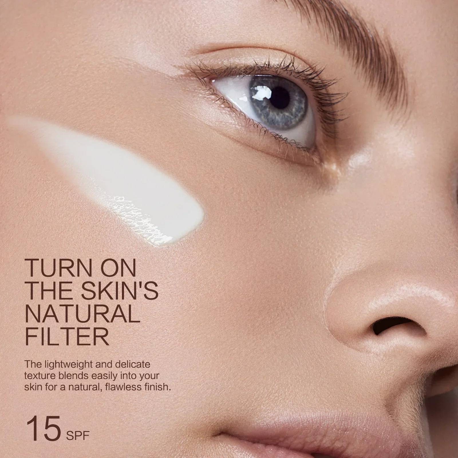 SPF15 Lightweight Foundation with Hyaluronic Acid A hydrating liquid makeup that offers natural coverage for fair to medium skin - Image 5