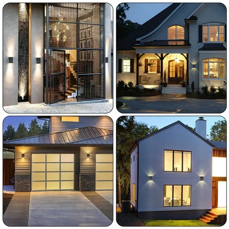 Solar Up and Down Spot Lights Outdoor, Street Wall Light Lamp Solar Powered Sunlight Waterproof Solar Lamp Garden Decorative - Image 3