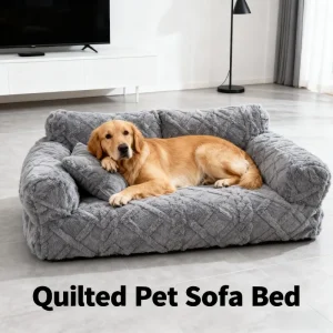 Winter Warmth Removable Washable Large Pet Bed Thickened Plush Sofa Bed Universal Pet Supplies