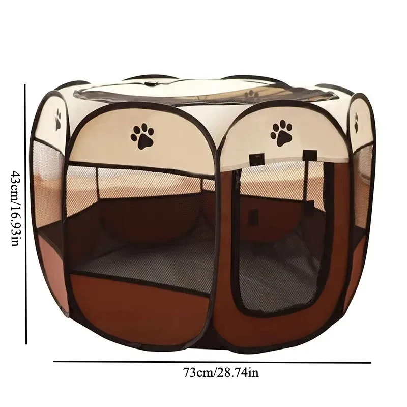 Portable Foldable Pet Tent,Kennel Octagonal Fence Puppy Shelter,Cat and Dog Nest,Outdoor Easy Operation Dog Cages Cat Fence.s - Image 6