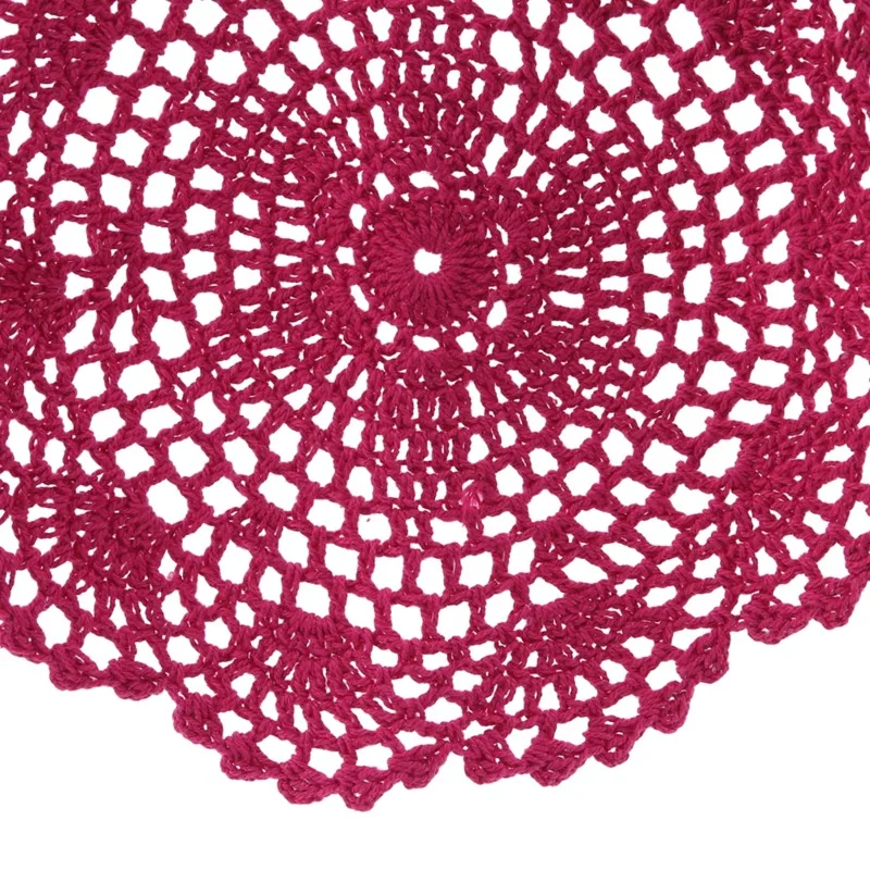 Modern Lace Table Place Mat Dish Round Glass Pad Cloth Crochet Drink Placemat Cup Mug Tea Coaster Handmade Doily Kitchen - Image 5