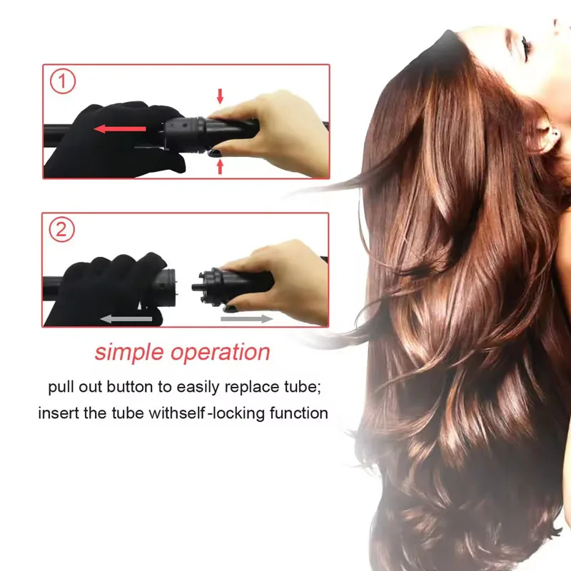 Must-have PTC Fast Heating Multiple Size Options 5 in 1 Hair Curler for Different Curl Sizes Best Curling Iron Curling Wand - Image 4