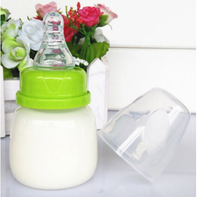 60ML Baby Newborn Mini Portable Feeding Nursing Bottle BPA Free Safe Infant Nursing Nipple Care Feeder Fruit Juice Milk Bottles - Image 4