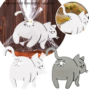 Funny Cat Butt Bread Clip 3D Printed Bag Clip Bag Holder Novelty Kitchen Gadget For Cat Lovers Food Storage Home Decor 1/2/3pcs