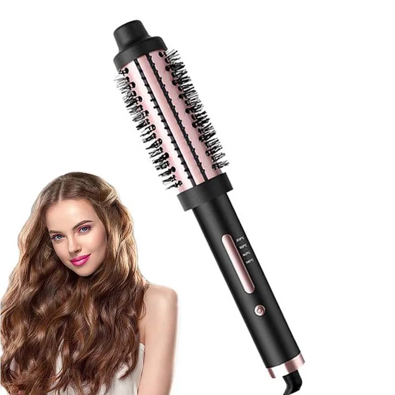 Home Use Electric Curling Comb Long Short Hair Styling Brush Heat Resistant Hairdressing Tool Inner Buckle Curl