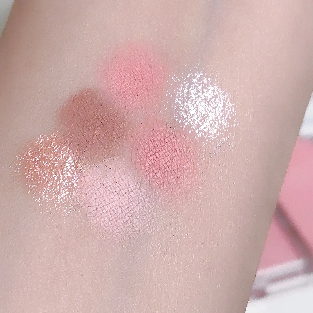 Six-color eyeshadow palette, soft and delicate pearlescent matte earth-tone eyeshadow - Image 2